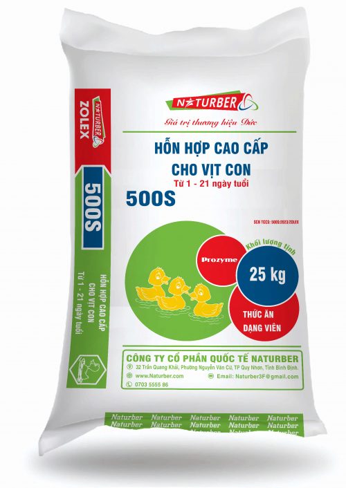 Hỗn hợp cao cấp cho vịt con 500s