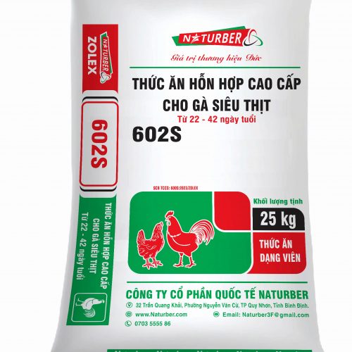 Thức ăn hỗn hợp cao cấp cho gà siêu thịt 602s