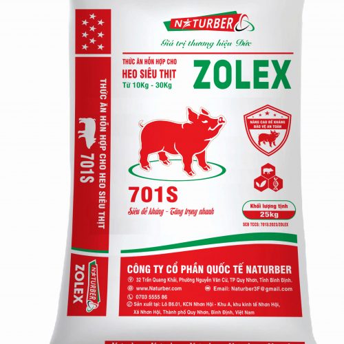 Thức ăn hỗn hợp cho heo siêu thịt 701s