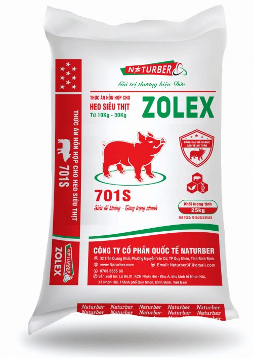 Thức ăn hỗn hợp cho heo siêu thịt 701s