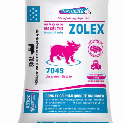 Thức ăn hỗn hợp cho heo siêu thịt 704s