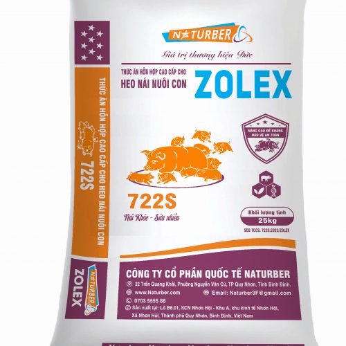 Thức ăn hỗn hợp cao cấp cho heo nái nuôi con 722s