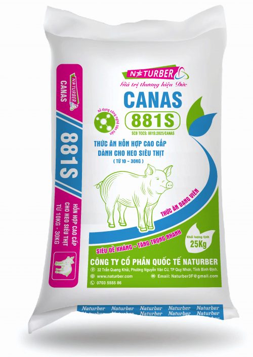 Thức ăn hỗn hợp cao cấp dành cho heo siêu thịt 881s